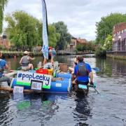 The 'Pap Leeky' expedition leaving Norwich on August 17.