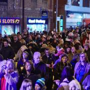 Christmas lights are switched on in Gorleston during festivities in 2022.