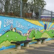 The new Snails mural outside Joyland on Great Yarmouth promenade. Picture - Reprezent Project