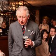 A flashback to the then Prince Charles chatting to pub regulars at the White Horse.
