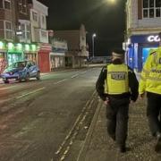 Officers upped foot patrols in Great Yarmouth following reports to the #Streetsafe app. Picture - Norfolk Constabulary