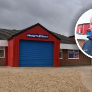 The Norfolk & Suffolk Boating Association has met to discuss how it can support the independent Hemsby Lifeboat Station amidst the impact of coastal erosion. (Inset) Hemsby Independent Lifeboat coxswain Daniel Hurd