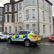 Police at the scene where a woman who found dead in a house on Prince's Road in Great Yarmouth on Sunday, January 21.