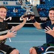 Alfie Hewett, left, and Gordon Reid - Australian Open champions