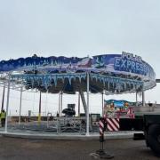 The Polar Express ride arrives at Great Yarmouth Pleasure Beach