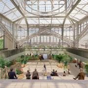 An artist's impression of how Great Yarmouth's Winter Gardens will look after restoration work.