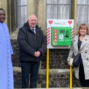 A defibrillator has been commissioned at St Mary's Church Great Yarmouth
