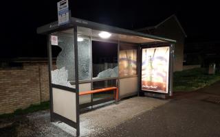Four bus shelters have been smashed in Gorleston